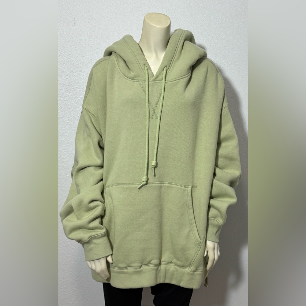 NWT R13 Oversized Side Gusset Hoodie in Faded Green